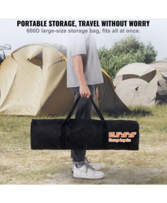 Volleyball and Badminton Combo Set with Adjustable Net and Carry Bag