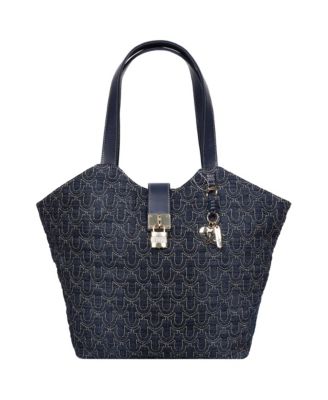 Horseshoe Denim Charm Tote