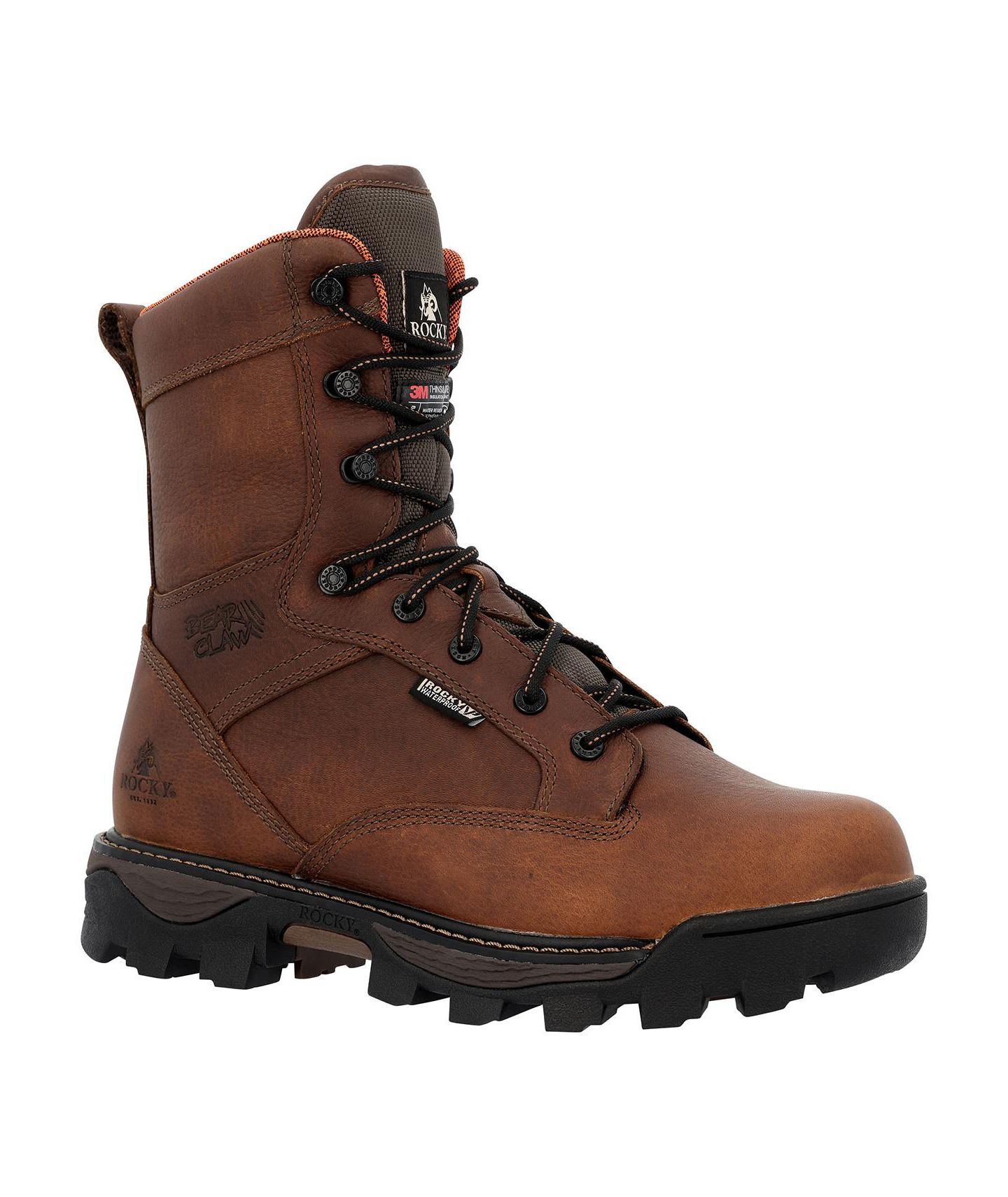 Мужские ботинки ROCKY BearClaw 400G Insulated Hunting Boot, цвет: Коричневый — фото 1
