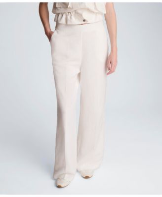Women's Pull-On Linen Wide-Leg Pants