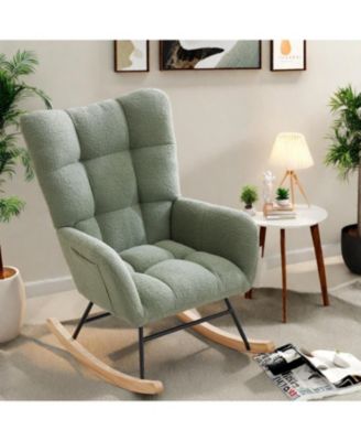 Teddy Nursery Rocking Chair with Side Pockets