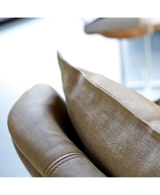 Woodnest armchair in solid oak and linen fabric, 1 seat