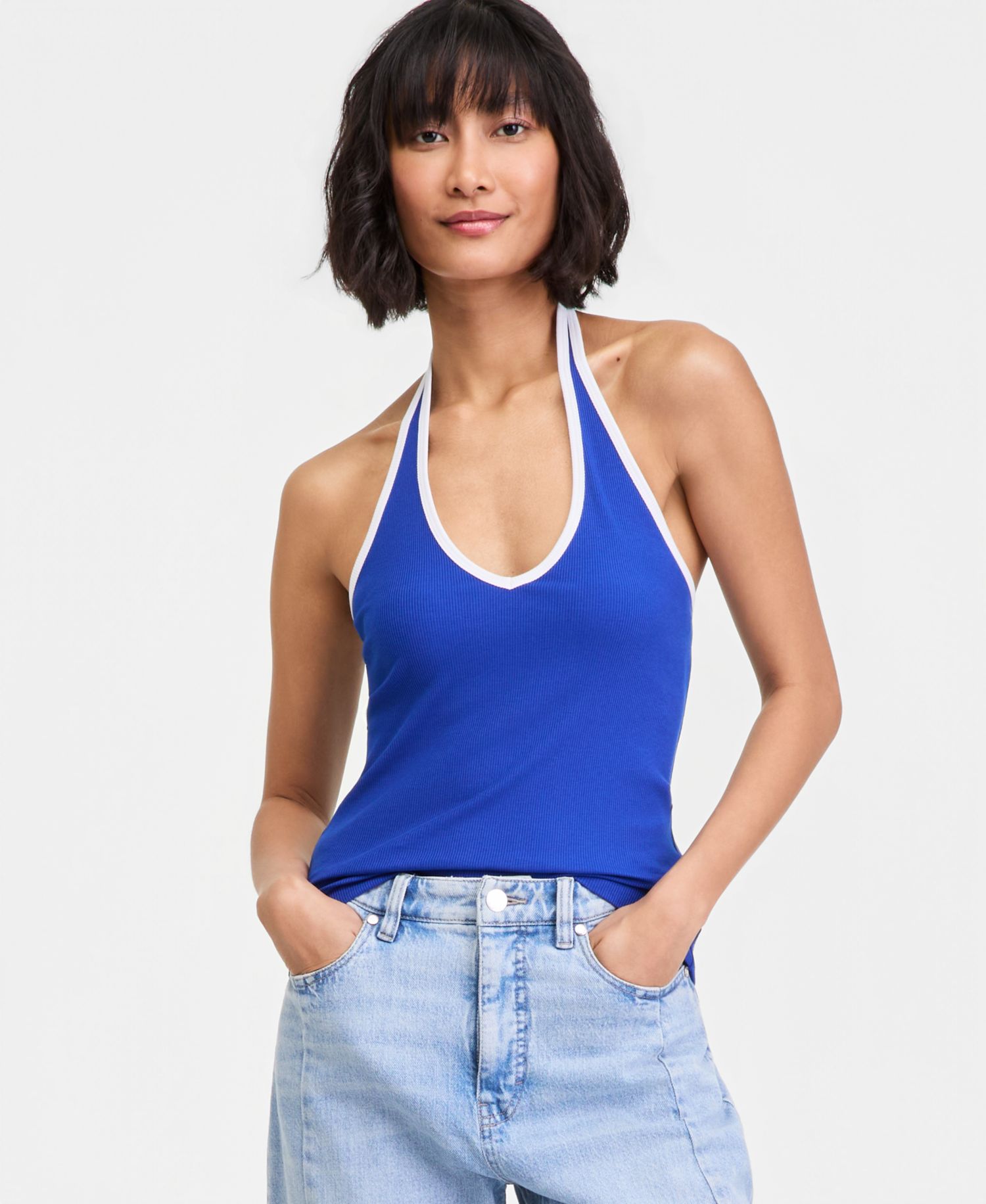 Women's V-Neck Halter Top