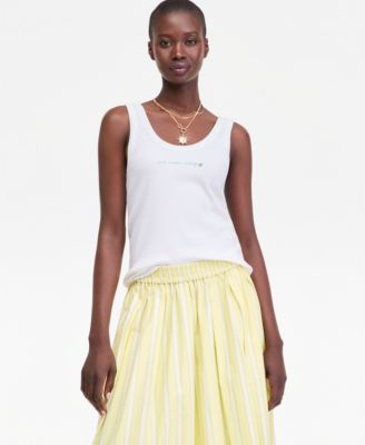 Women's Scoop-Neck Embroidered Margarita Tank Top