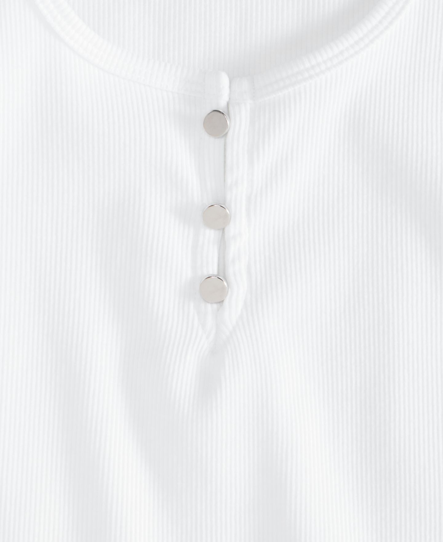 Женский топ On 34th Scoop-Neck Henley, цвет: Яркий белый — фото 3
