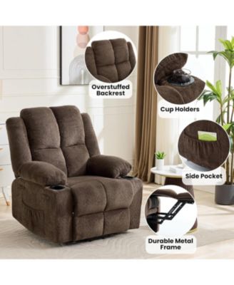 Oversized Power Lift Recliner Chair for Elderly,Adjustable Lay Flat Lift Chair Electric Recliner Chairs with Massage and Heat,for Living Room