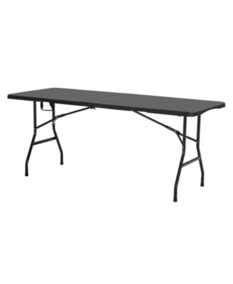 6 Ft Fold-in-Half Folding Table with Carry Handle