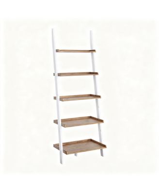 Ladder Bookshelf  Solid Pine  Traditional Modern