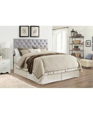 Full Headboard Modern Minimalist Mixed Material Headboard 40.5 inch Tall