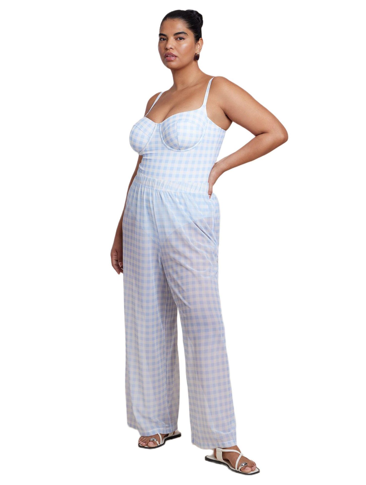 Women's Plus size Wide Leg Cover-Up Pant