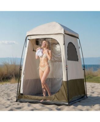 1-Room Foldable Camping Shower Tent with Carry Bag