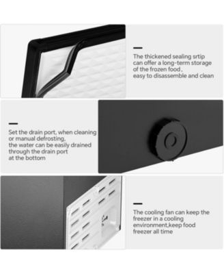 1.8 Cu. Ft. Compact Chest Freezer with Removable Basket