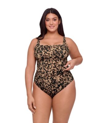 Women's Supportive Square Neck Lace Back Tankini Swimsuit Top