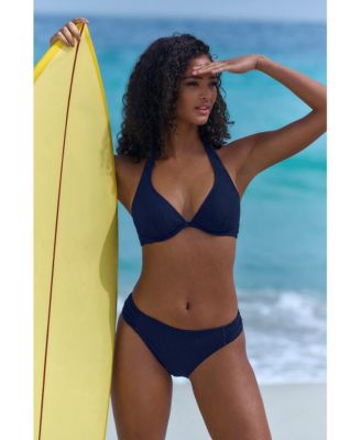 Women's Textured Underwire Bikini Swimsuit Top Bra Sizing