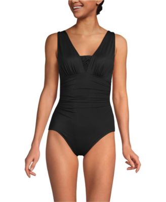 Women's D-Cup New SlenderSuit Grecian Adjustable Low Leg One Piece