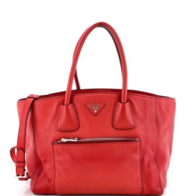 Front Pocket Wing Convertible Tote Vitello Daino