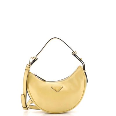 Small Arque Half Moon Hobo Leather