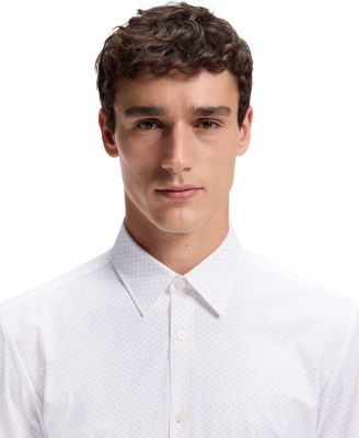 BOSS By Men's Performance-Stretch Jersey Dress Shirt
