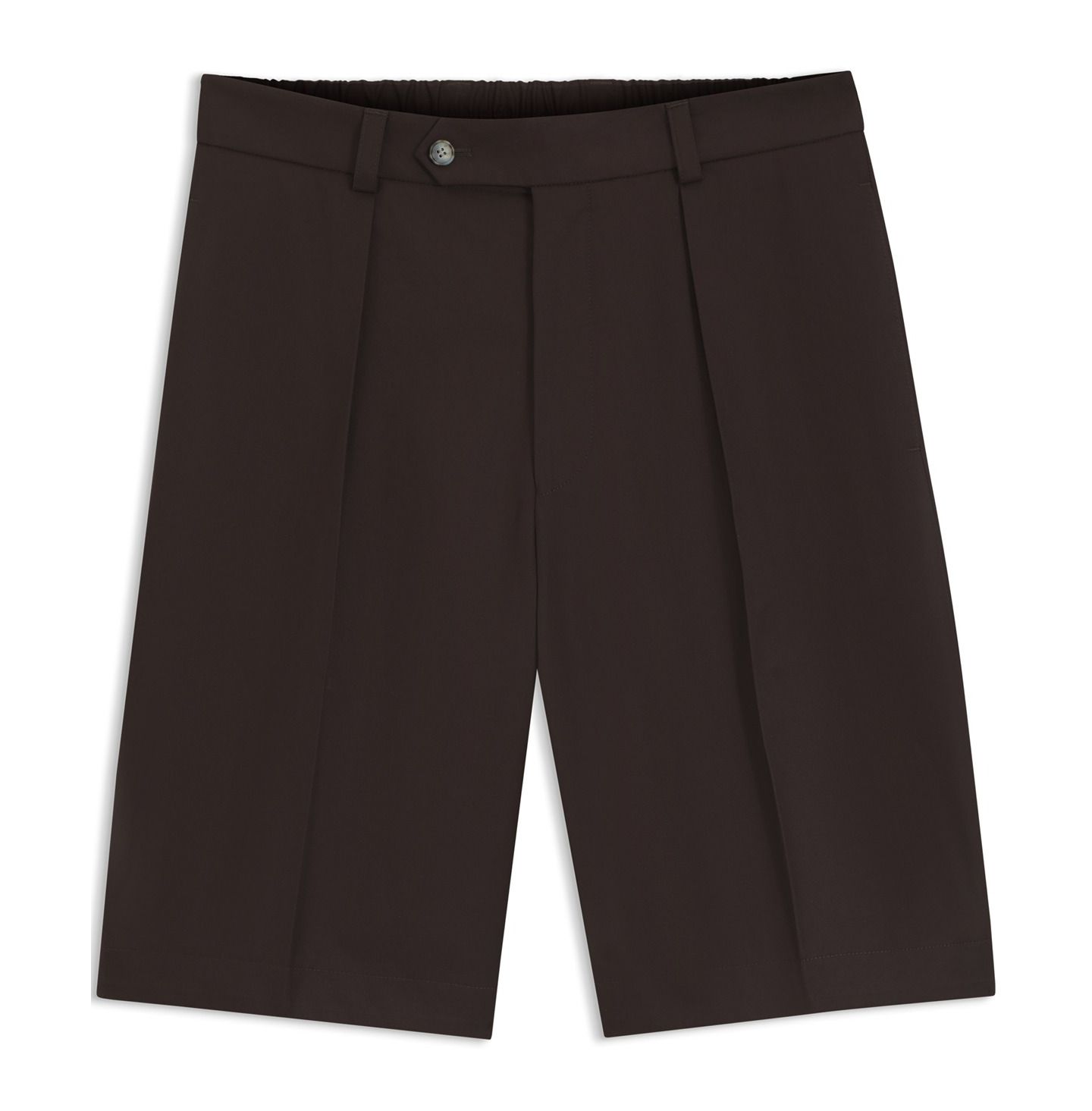 Мужские шорты Hugo Boss Beckham x BOSS Cotton 11" Shorts, цвет: Коричневый — фото 4