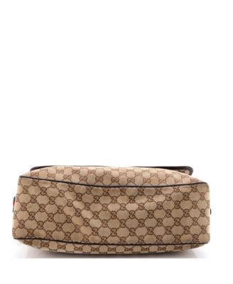 Medium Web Strap Flap Messenger GG Canvas