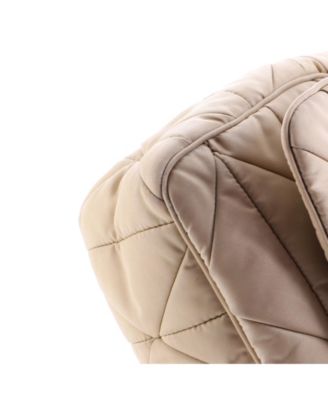 Padded Flap Shoulder Bag Quilted Tessuto