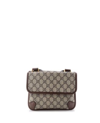 Small Neo Vintage Flap Messenger GG Coated Canvas