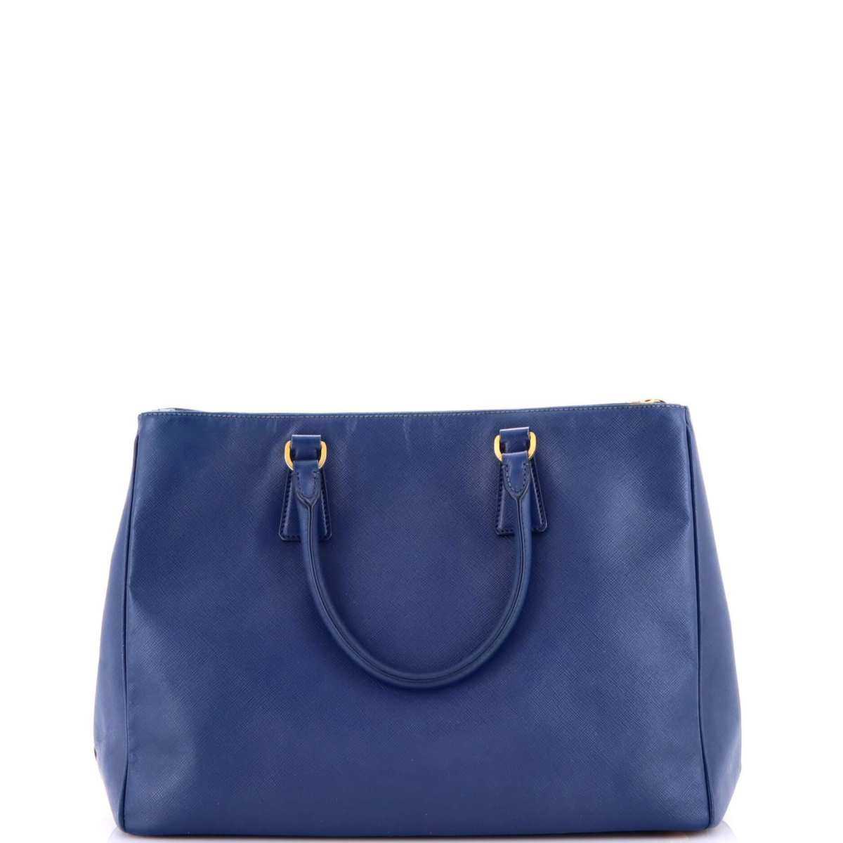 Pre-Owned Prada Large Double Zip Lux Tote Saffiano Leather