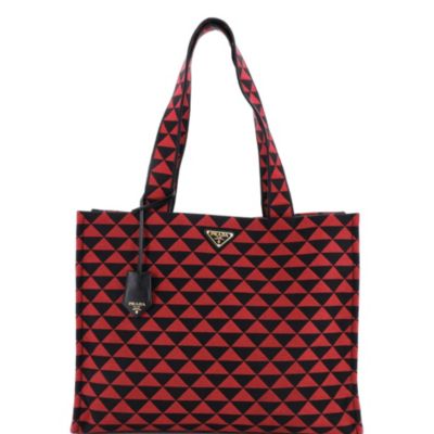 Horizontal Symbole Shopper Tote Jacquard