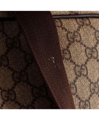 Medium Front Zip Messenger GG Coated Canvas