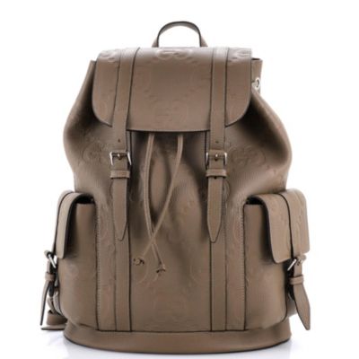 Large Double Pocket Belt Backpack Jumbo GG Embossed Leather