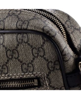 Medium Front Zip Messenger GG Coated Canvas