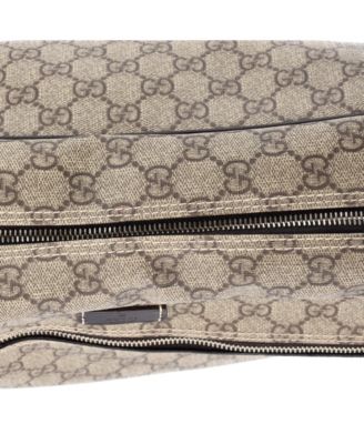 Large Front Zip Camera Bag GG Coated Canvas