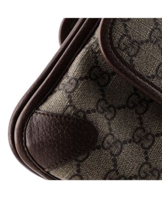 Small Neo Vintage Flap Messenger GG Coated Canvas