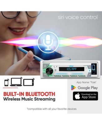 Single DIN AM/FM/MP3/USB/AUX Stereo Receiver with Bluetooth (PLMRL50WB)