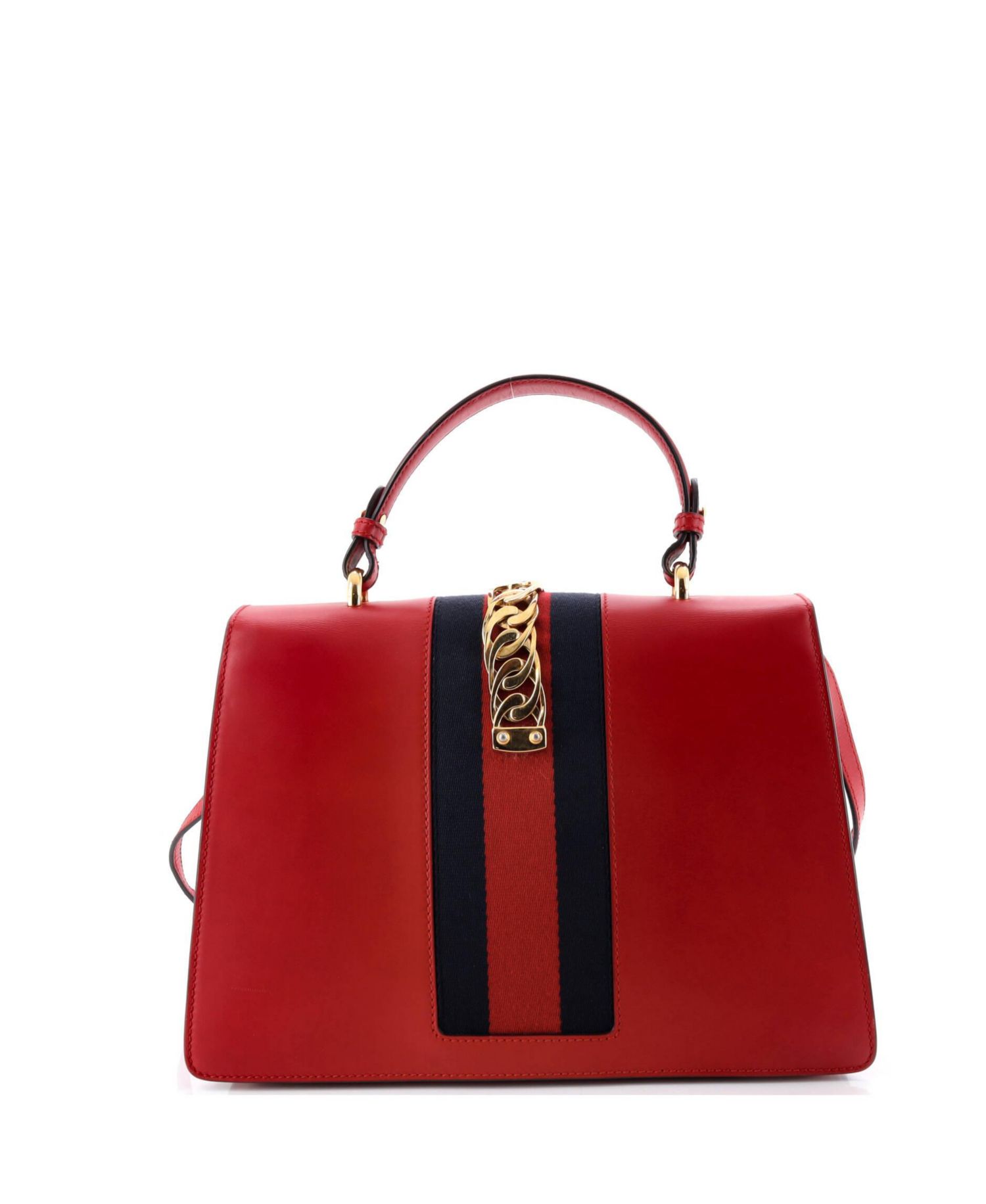 Medium Sylvie Top Handle Bag Leather