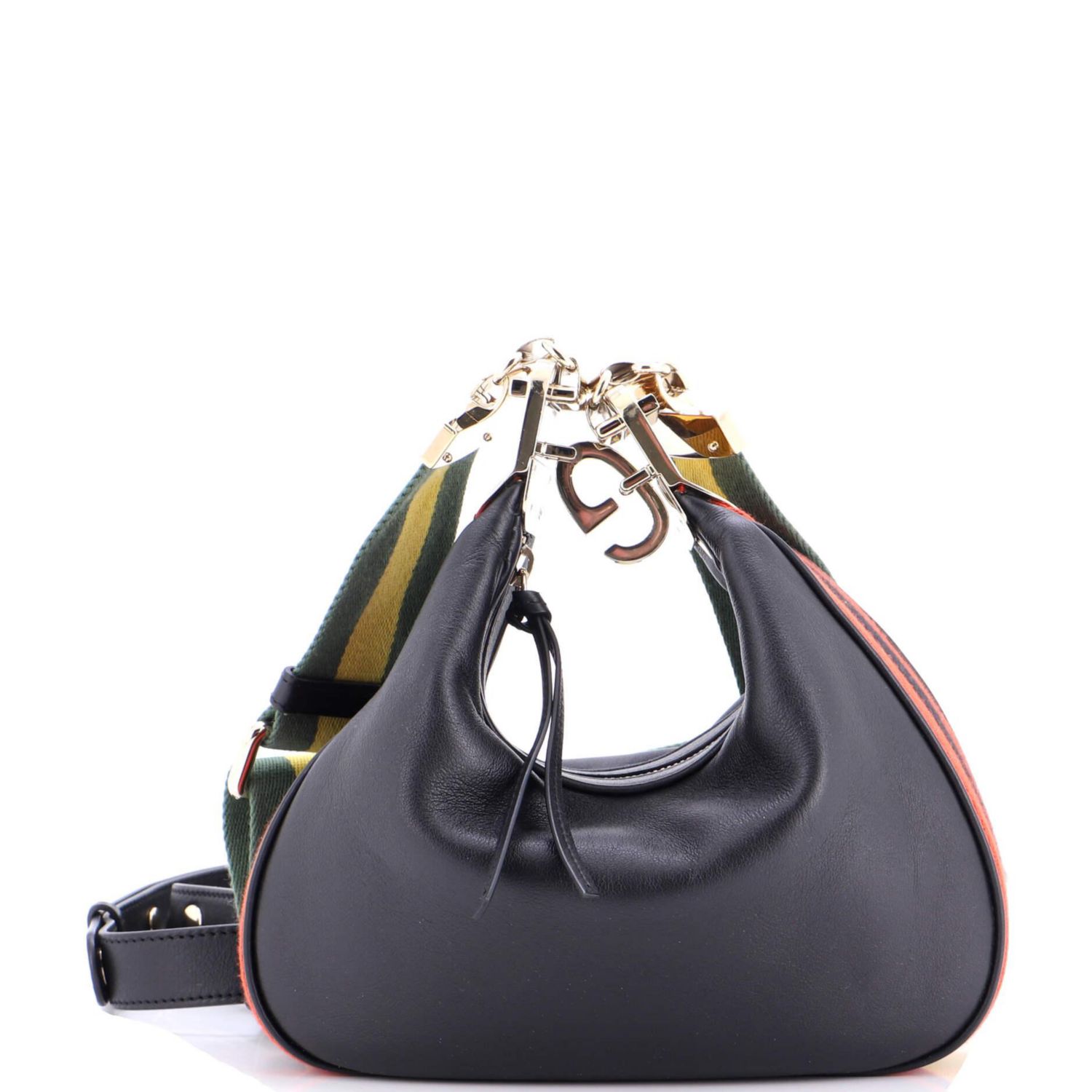 Small Attache Shoulder Bag Leather