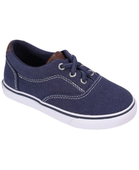 Детские кеды Sperry Striper II CVO из парусины, цвет: Тёмно-синий