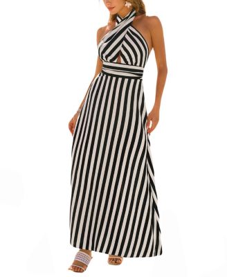 Women's It’s Showtime Striped Maxi Beach Dress