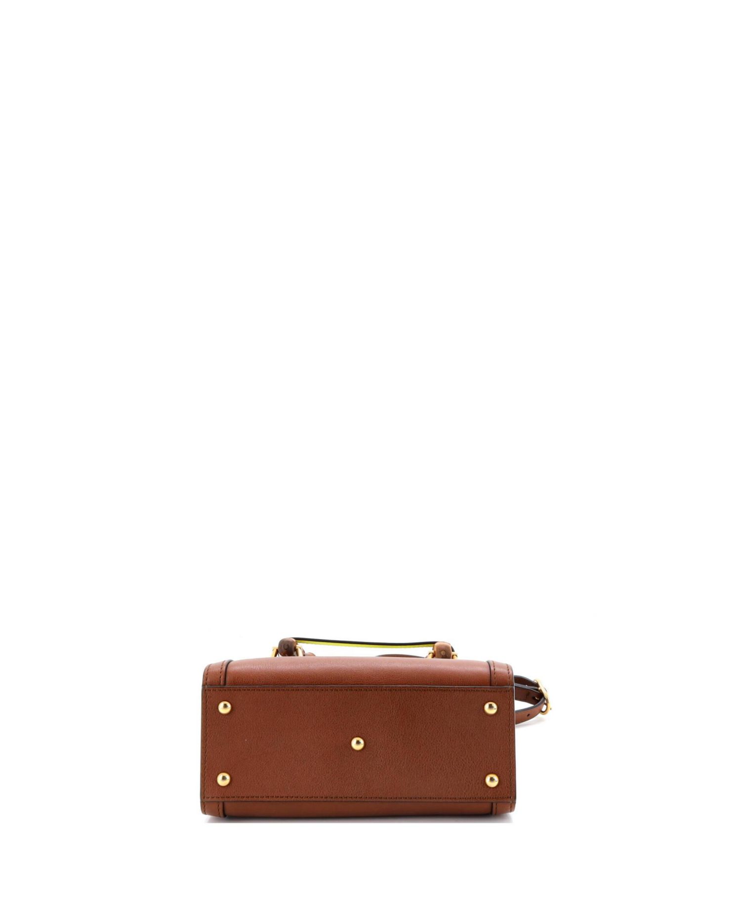 Mini Diana NM Bamboo Handle Tote Leather
