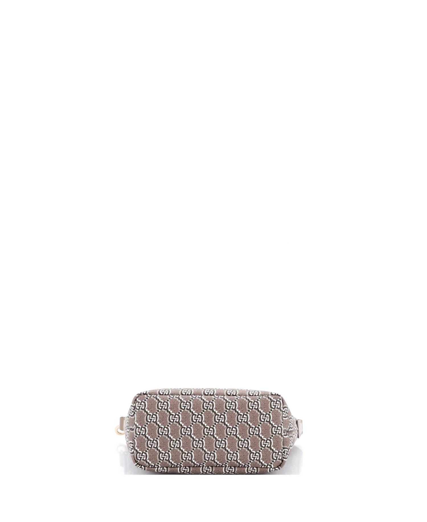 Super Mini Ophidia Zip Shoulder Bag GG Shadow Coated Canvas