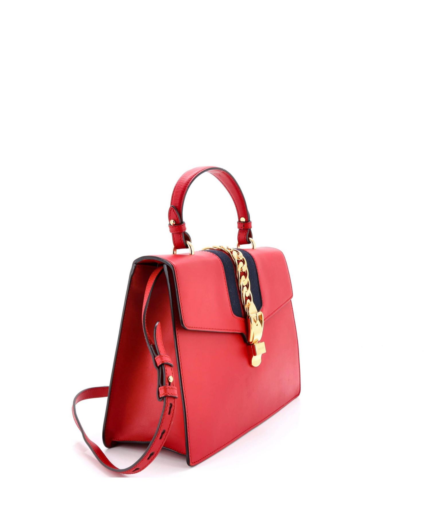 Medium Sylvie Top Handle Bag Leather