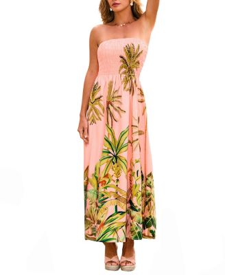 Women's Ocean View Tropical Maxi Beach Dress