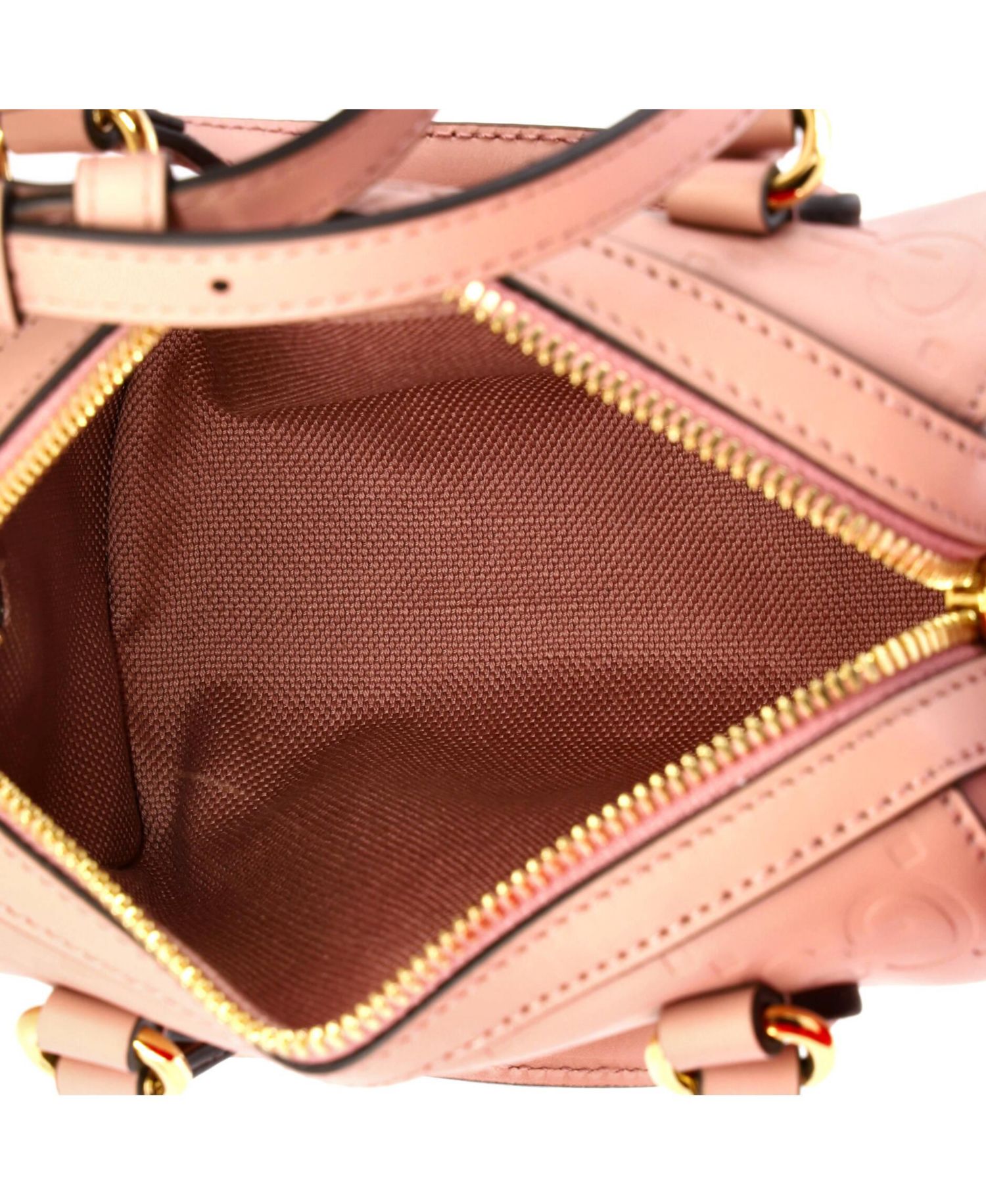 Super Mini Convertible Boston Bag Jumbo GG Embossed Leather