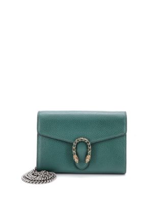 Small Dionysus Chain Wallet Leather with Embellished Detail