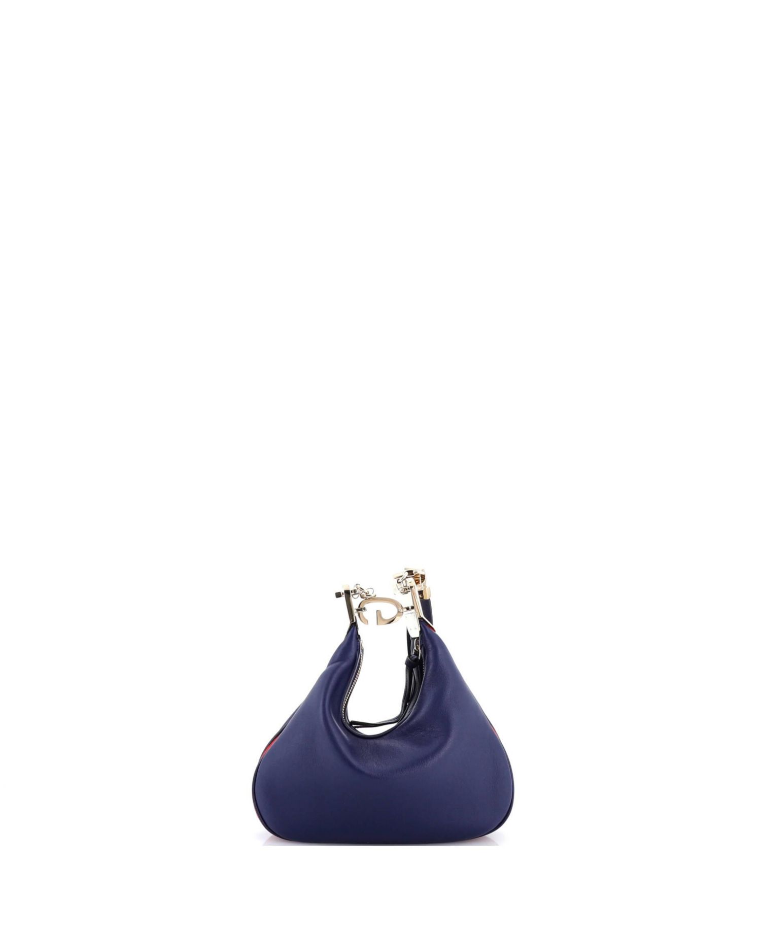 Small Attache Shoulder Bag Leather