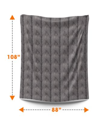 Textured Decorative Throw, 108" x 88"