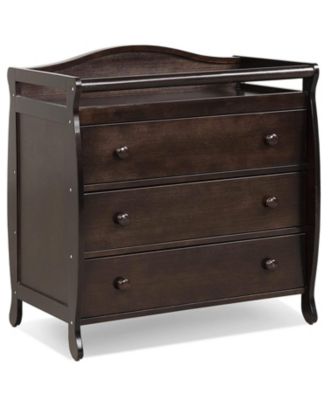 Baby Changing Table Infant Diaper with 3 Drawers and Safety Belt.