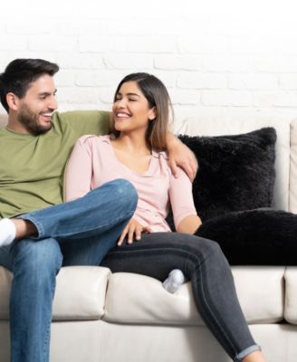 Textured Fluffy Decorative Pillow, 24" x 24"