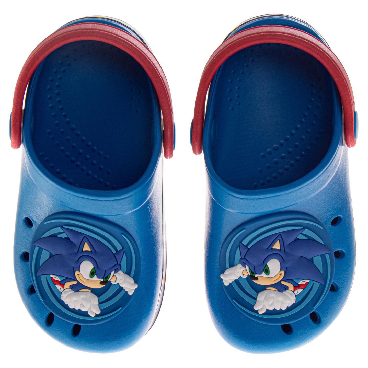 Детские сандалии Sega Sonic the Hedgehog Boys Shoes, EVA Clogs, Water Shoes Kids Pool and Beach Sandals Slip-On, цвет: Синий — фото 2