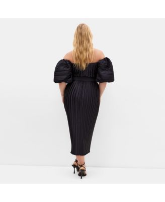 Women's Krista Pleat Midi Dress